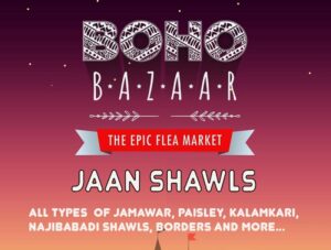 Jaan Shawls Stall at Boho Bazaar Festival 2022